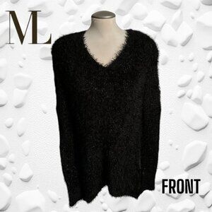 MELANIE LYNE GORGEOUS GOLD FLECK SOFT SWEATER